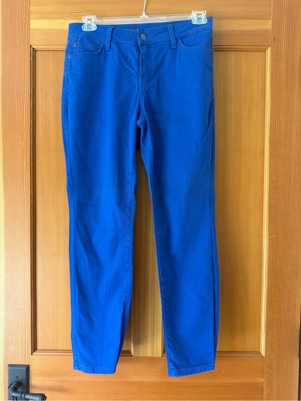 NYDJ Women's Bright Blue Slim Fit Ankle Jeans size 8